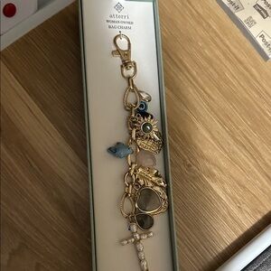 Atterri Inspirational Bagcharm  Fresh Water Pearl , Semi Precious stone NIB
